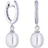 VIKI LYNN Orecchini pendenti in argento sterlina con perla AAA 8,5-9mm Orecchini da donna con perle d'acqua dolce coltivata