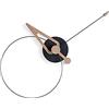 NOMON Orologio da parete di design, diametro 40 cm, picco, nero, rovere, Taglia unica, Design: