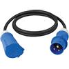 as - Schwabe CEE Cavo Prolunga Caravan 1,5 m - 230 V / 16 A / 3 Poli - Spina Con Attacco e Coperchio Incernierato - Accessori per Camper - IP44 - Made in Germany, 61489