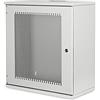 DIGITUS Armadio di rete, Rack 19 pollici 12 U, Non montato, Montaggio a parete, Profondità 400 mm, Capacità di carico 60 kg, Porta perforata, Serie SOHO, Grigio