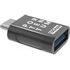 PORTENTUM Adattatore USB C USB A 3.0 (3.1) OTG Velocità 10Gb Corpo Premium in Zinc con Alta Resistenza al Calore - Adattatore USB a Tipo C di Soli 5 Grammi