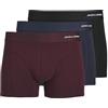 JACK & JONES Jacbasic Bamboo Trunks, Confezione da 3 Boxer a Pantaloncino, Forest Night/Black/Navy Blaze, L Uomo