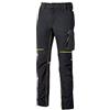 U-POWER DON'T WORRY... BE HAPPY! U-Power World, Pantaloni Cargo Slim Fit, con Multi Tasche Frontali e Laterali, Pantaloni Comodi ed Estensibili, con Bottone Frontale, Tessuto Traspirante (BLACK CARBON - 4XL)