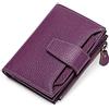 SENDEFN Portafoglio Donna in Pelle Vera Piccolo Portamonete Cute con Cerniera 14 Carte Portafoglio Donna Pelle con Tanti Scomparti