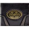 The Dark Knight Batman Abito Metallo Emblema Dorato Distintivo Portafoglio/Portamonete/Borsa Pieghevole ID & Porta Tessere, Nero