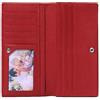 SENDEFN Vera Pelle Portafoglio Donna, Blocco RFID Sottile Carte Credito Portafogli con Finestra ID