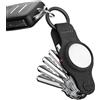 KeySmart Air - Portachiavi compatto per AirTag (nero)