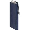 Doppler Ombrello tascabile in acciaio al carbonio slim tinta unita - pratico - leggero - 22 cm, blu navy, 88, Mini ombrello con aprimano