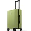 LEVEL8 Valigia Bagaglio a Mano Elegante Micro Diamante Strutturato Design Valigie Trolley Rigido Valigia Media con Spinner Ruote e Lucchetto TSA Integrato 54.5x37x23.5CM, 41.1L, Verde