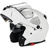 BHR Helmets 805 POWER Casco Moto Unisex Adulto, Bianco, XS