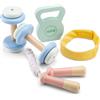 Woet® Stendibiancheria Giocattolo in Legno per Bambini - Accessorio Bucato di Imitazione - Giocattolo Casa di Imitazione - A Partire da 3 Anni