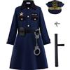 ReliBeauty Costume Poliziotto Bambina con Accessori, 110
