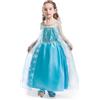 ELSA & ANNA Abito da principessa per bambina - Costume da bambina congelata - Abito da principessa per bambina per feste, compleanni, travestimenti e Halloween - Abito da principessa - Età 5-6