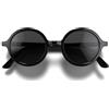 LONDON MOLE OCCHIALI | Occhiali da sole artistici | Occhiali da sole freddi | Uomo Donna Unisex, Nero lucido., Lens 42 x 46 mm | Bridge gap 16 mm | Temple 146 mm