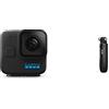 GoPro HERO11 Black Mini - Fotocamera d'azione impermeabile compatta con video Ultra HD 5.3K60 & AFTTM-001 Mini Treppiede per Telecamere, Nero
