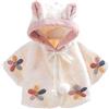 OKSakady Neonato Infantile Bambino Ragazza Pelliccia Ecologica Cappotto Giacca Mantellina Mantello Poncho 0-3 Anni