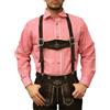 German Wear Trachtenhemd per il costume lederhosen camicia di svago Oktoberfest rosso / a scacchi (M)