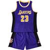 TenhCreek Completo Basket Bambino -2Pezzi Completo Basket Ragazzo Kit, Divisa Completino Basket Bambino, Senza Maniche Maglia Basket Bambino - Maglietta e Pantaloncini da Basket 4-14 Anni