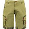 Geographical Norway GEO Norway Parento Men - Pantaloncini/Bermuda Uomo - Pantaloni Cargo in Cotone, Abbigliamento maschio/maschile estivo - Pantaloncini e Bermuda, Mastice, S