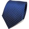 TigerTie - Cravatta in seta - rosso bordò argento a pois - Cravatta in seta