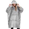 CityComfort Felpa con Cappuccio Oversize Coperta Indossabile Gigante in Pile Unisex Uomo Donna (Grigio Koala)