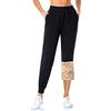 MOVE BEYOND Donna Pantaloni da Jogging in Felpa con Fodera di Sherpa Calda con 2 Tasche Athletic Fleece Pantaloni da Jogging con Coulisse, XXL, Grigio, Fodera in Pile