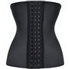 Everbellus Latex Corsetto Modellante Sottoseno Waist Trainer Cinta Modellante Dimagrante per Donna Allenamento Nero XXXX-Large