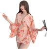 SINROYEE Costume da kimono giapponese tradizionale da donna, stile yukata, pigiama sexy - rosa - Large