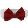 Diyafas 2 Pezzi Piccolo Cane Gatto Cotone Collare Regolabile Cravatta a Farfalla Animale Domestico Formale Bowknot (L)