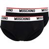 MOSCHINO SLIP U0MO MOSCHINO UNDERWEAR LOGO SU ELASTICO COLORE NERO CONF. DA 2 AM17MO13