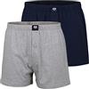 Ceceba Boxer da uomo, in cotone, a righe, confezione da 2, grigio., X-Large