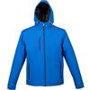 JRC 993905 Sestriere Giubbino da Uomo in Softshell Misto Poliestere Impermeabile Traspirante Imbottitura Effetto Piuma Cappuccio Chiusura Zip Blu Royal (S)