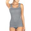 EGI Canottiera Donna Lana Seta Elegante Pizzo Made in Italy Sottogiacca Intimo Top Donna Alta qualità Tessuti e prduzione Italiana, Art. 1491