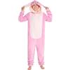 Disney Pigiama Intero Pile Bambina - Pigiama Stitch Angel Minnie Malefica 2-15 Anni - Gadget Stitch Idea Regalo Bambine (Rosa Angel, 13-14 Anni)