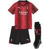 PUMA AC MILAN MINI KIT GARA HOME PUMA 23/24 BAMBINO (DA 18 MESI A 6 ANNI), For All Time Red Black, 98