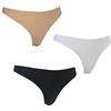 JADEA Offerta 6 Pezzi Brasiliana Donna Taglio Laser in Cotone Art. 8001 Slip Donna Cotone Senza Cuciture (6 Pezzi Nero, 4)