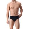 PEROFIL SLIP UOMO BIPACK SLIP MEDIO COTONE LYCRA 24524 NERO TAGLIA 4-MEDIUM