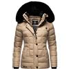 MARIKOO Giacca invernale da donna, parka Qesraa, XS-XXL, talpa, XS