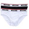 Moschino Slip Bi-Pack Uomo A4703 Black/White (XXL)