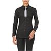 GIBLOR'S Camicia Bianca Donna Aurora, Manica Lunga, Slim Fit (XXXL)