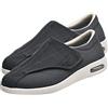 AEHO Scarpe Diabetici Uomo Estive, Scarpe Ginnastica Ortopediche Anziani Scarpe per Artrite Scarpe Extra Largo Pantofole Ospedale Traspirante Regolabili Larghe Scarpe,Grigio,43.5 EU