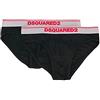 DSQUARED2 Brief Bipack DCX610050 001 Nero, 001 Nero, XXXL