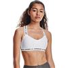 Under Armour Reggiseno Bassa Crossback, Bianco (100)/Nero, X-Small Donna