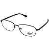 Persol PO1005V 1151 | Occhiali da Vista Graduati | Prova Online | Unisex | Metallo | Rettangolari | Nero | Adrialenti