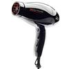 GAMMAPIU' Asciugacapelli Professionale Relax Power Ionic Nero, Generatore Ionico, Phon Capelli Silenzioso, Tecnologia Ioni, 100% Made in Italy, W2750 Presa Schuko