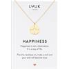 LUUK LIFESTYLE Collana Acciaio Inox con Ciondolo Bussola, Oro, 50cm