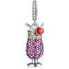 MariaFonte Charm New 2025 Compatibile Tutte Marche Bracciali Collane Cocktail Drink Bicchiere Calice Portafortuna Argento 925 Ciondoli Compleanno Anniversario Originale Amicizia Bead Natale