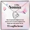 NONNA PROFESSIONISTA Collana Donna Nonna Amore Finitura in Oro, Argento Idee Regali per lei Mamma Compleanno Natale - Cofanetto con DEDICA incluso (Argento - Nonna 1)