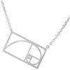Helen de Lete Golden Ratio Division - Collana girocollo in argento Sterling e Argento, cod. Fj-N016