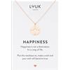 LUUK LIFESTYLE Collana Acciaio Inox con Ciondolo Bussola, Oro Rosa, 50cm